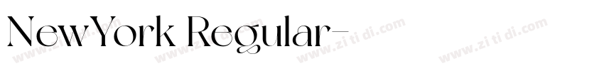 NewYork Regular字体转换
